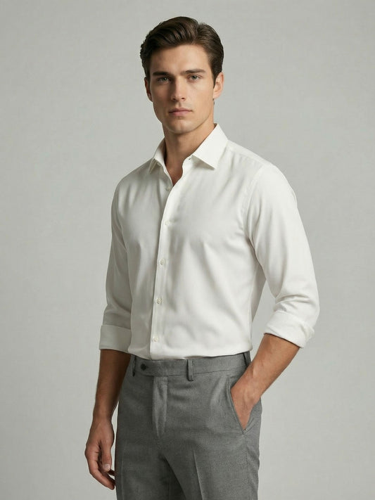 AirX: Wrinkle Free 4-Way Stretch Solid Formal Shirt
