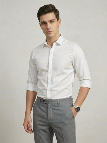 SoftLustre: Satin Finish Soft Solid Party Shirt