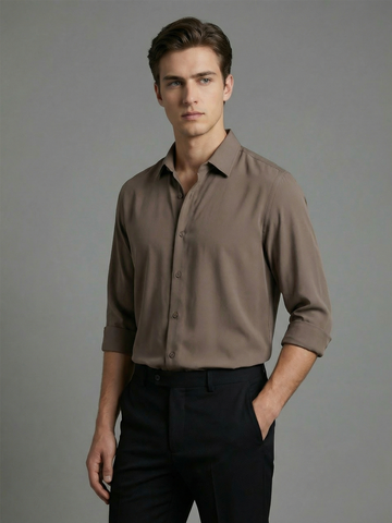 AirX: Wrinkle Free 4-Way Stretch Solid Formal Shirt