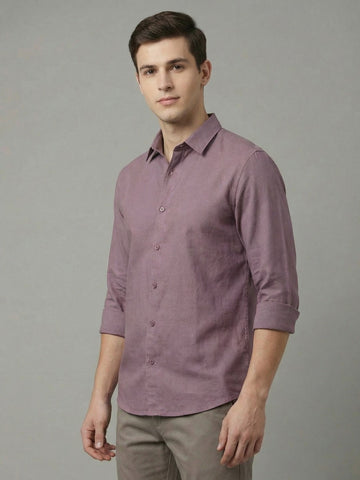 Penta-ProWeave: Rare Linen Blend 2-Way Stretch Solid Smart Casual Shirt