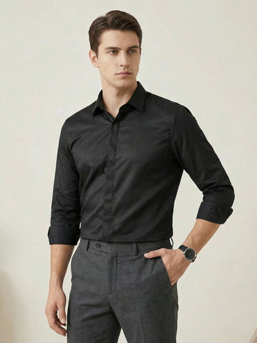 SoftLustre: Satin Finish Soft Solid Party Shirt