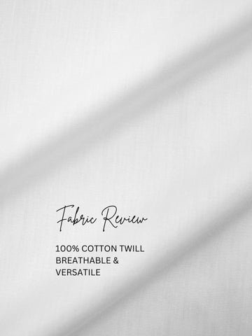 White Geometric Embroidered Casual Designer Shirt For Men by HE SPOKE