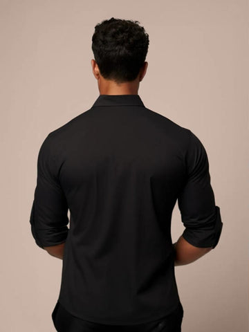 Black Conversational Printed Casual Designer Shirt For Men by HE SPOKE