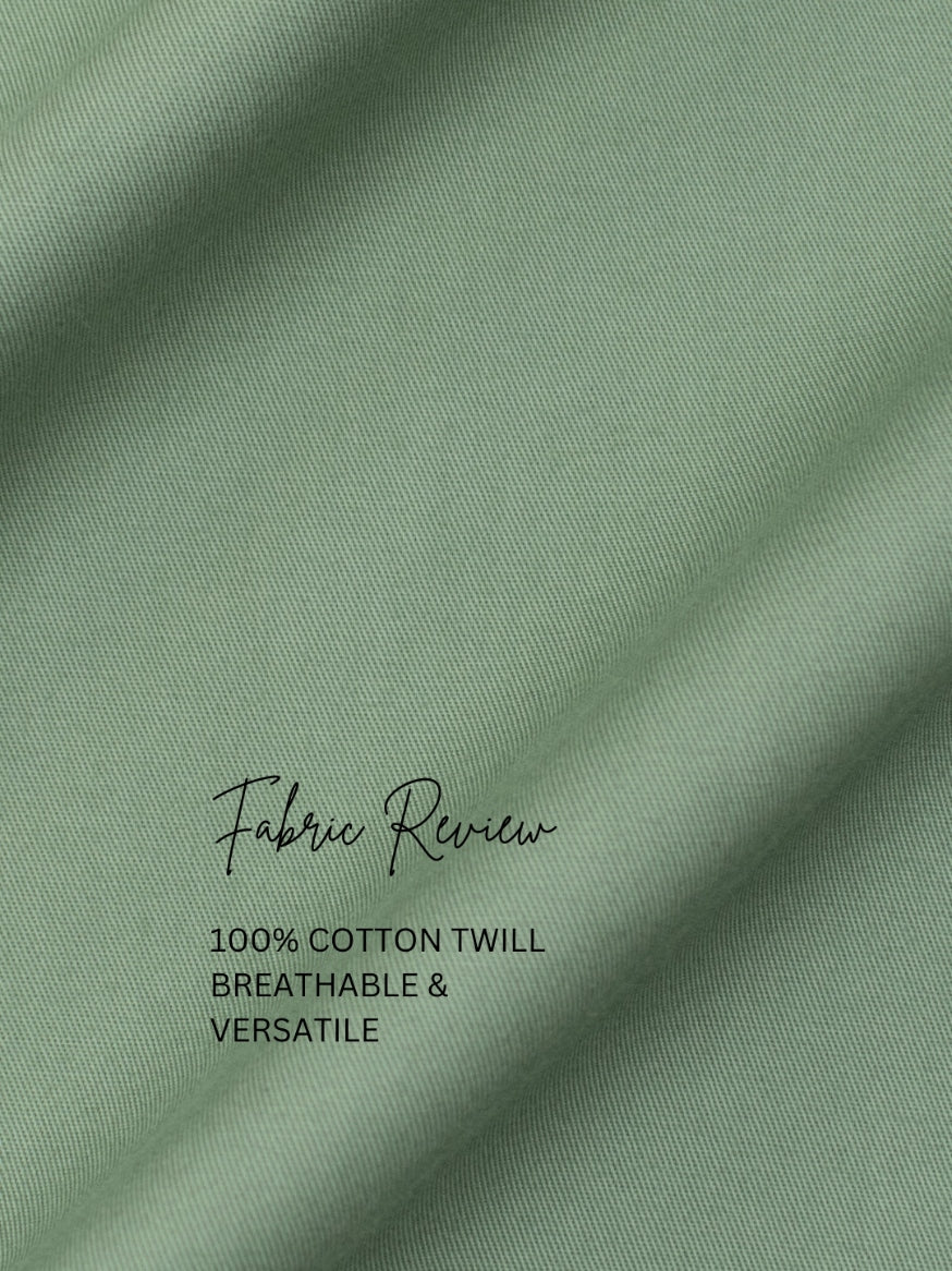 Green Solid Casual Designer Shirt For Men by HE SPOKE