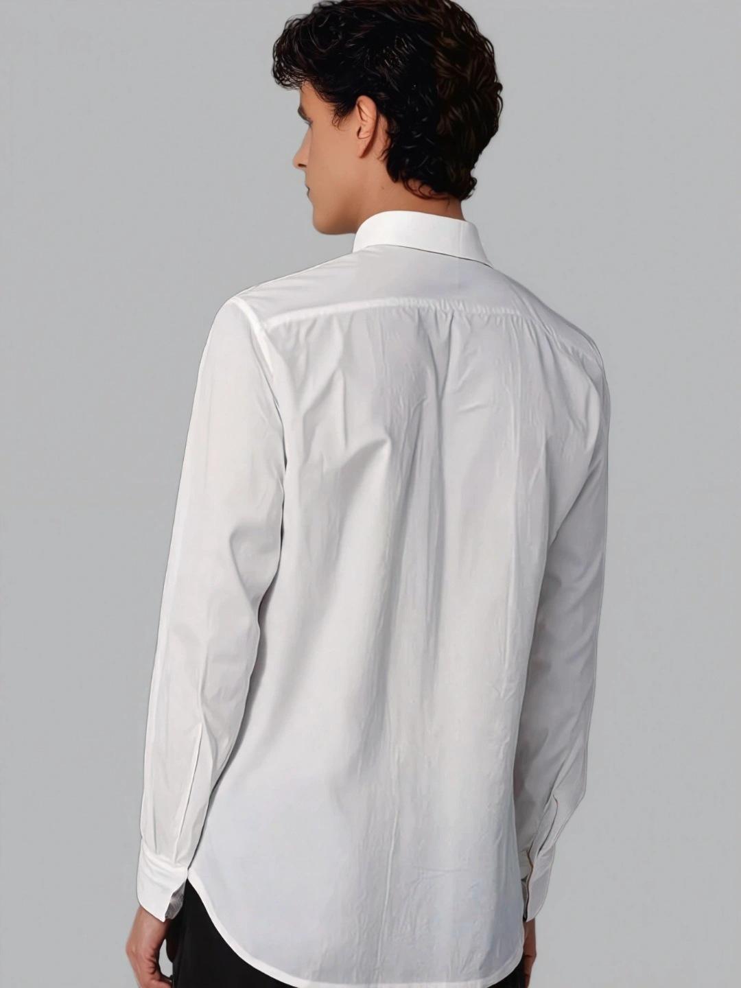 White Animal Printed Casual Designer Shirt For Men by HE SPOKE