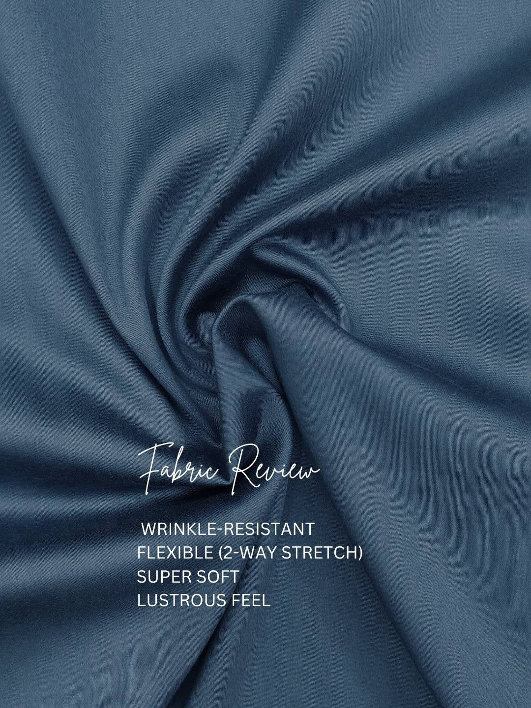 Blue Solid Formal Designer Shirt For Men by HE SPOKE