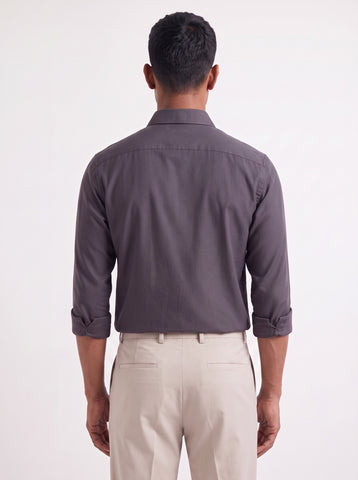 Solid Airy Non-Iron Dark Grey Shirt