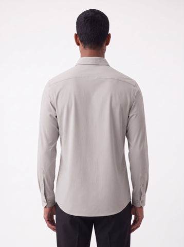 Solid Non-Iron Fluidic Light Grey Shirt