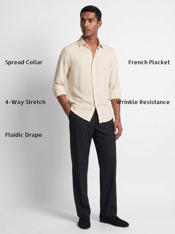 Solid Non-Iron Fluidic Cream Shirt