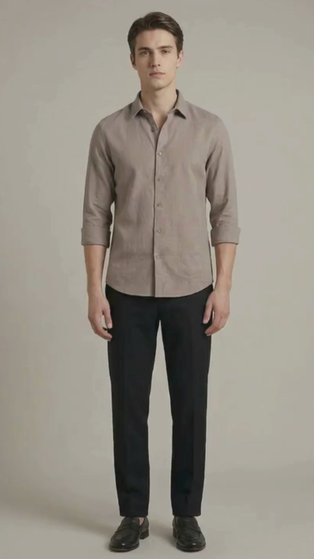 Penta-ProWeave: Rare Linen Blend 2-Way Stretch Solid Smart Casual Shirt