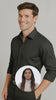 Black Solid Cotton Twill Smart Casual Shirt