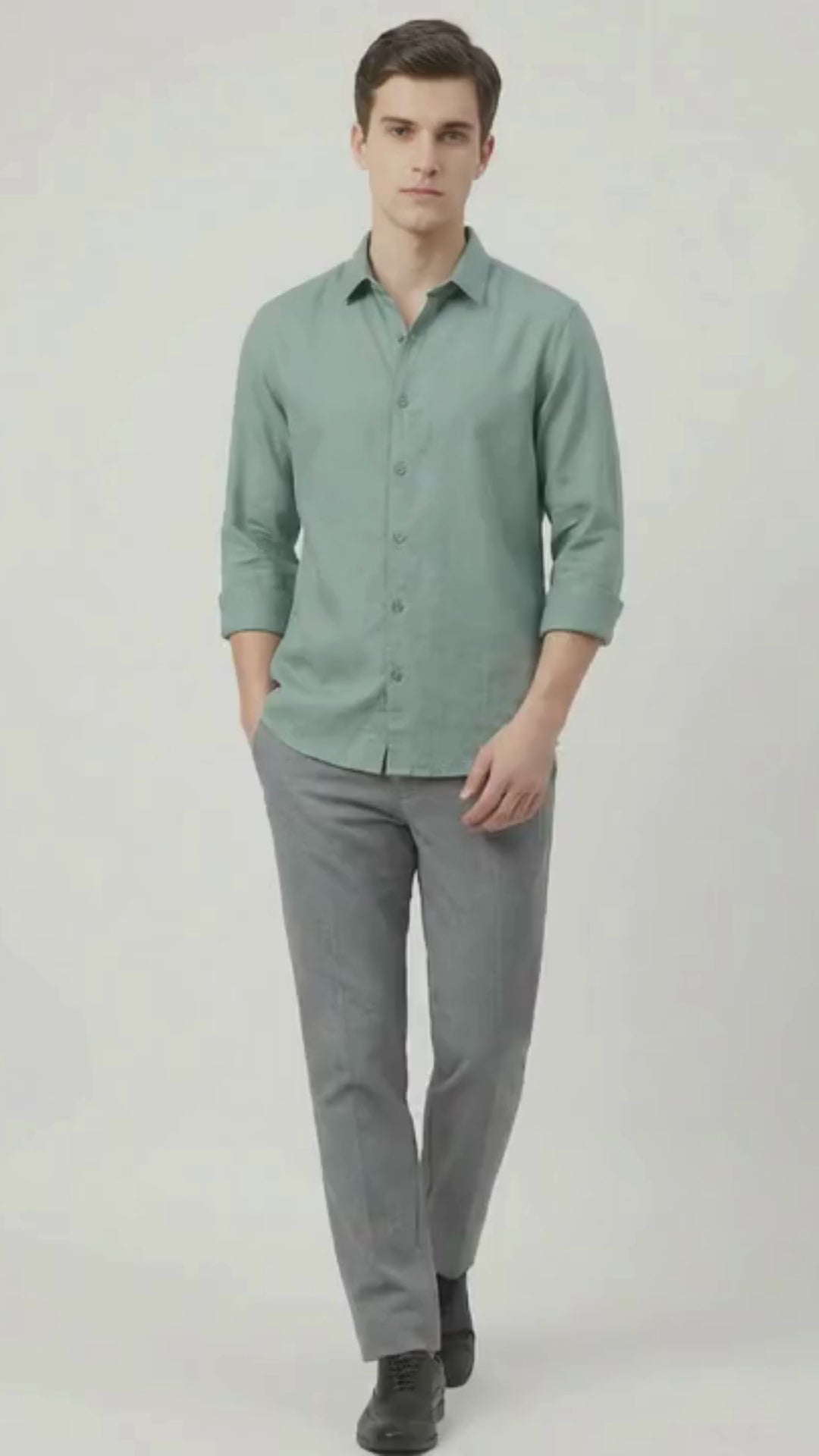 Penta-ProWeave: Rare Linen Blend 2-Way Stretch Solid Smart Casual Shirt