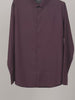 HE SPOKE Men's Burgundy Solid Regular Fit Shirt