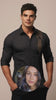 Black Conversational Printed PC Sateen Stretch Party Shirt