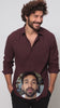 Burgundy Solid Cotton Twill Smart Casual Shirt
