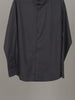 HE SPOKE Men's Dark Grey Solid Regular Fit Shirt