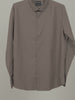 HE SPOKE Men's Mud Brown Solid Regular Fit Shirt
