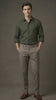 FreshAura: Perfume Finish Cotton Linen Solid Formal Shirt
