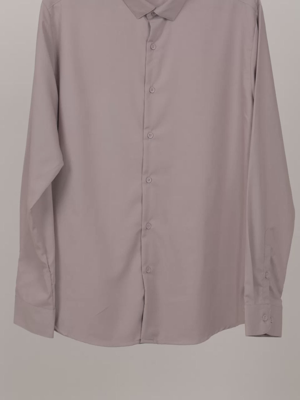 HE SPOKE Men's Taupe Solid Regular Fit Shirt