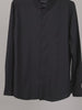 HE SPOKE Men's Black Solid Regular Fit Shirt