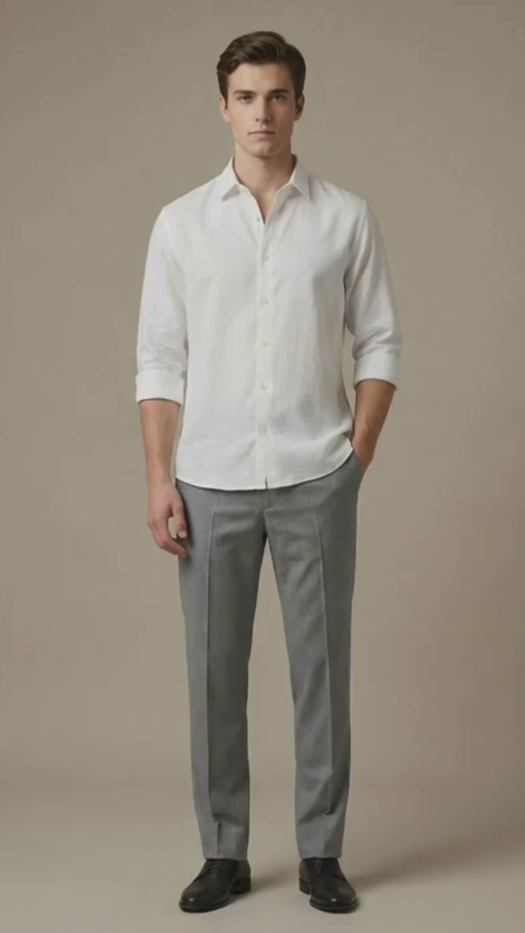 Penta-ProWeave: Rare Linen Blend 2-Way Stretch Solid Smart Casual Shirt