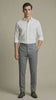 FreshAura: Perfume Finish Cotton Linen Solid Formal Shirt