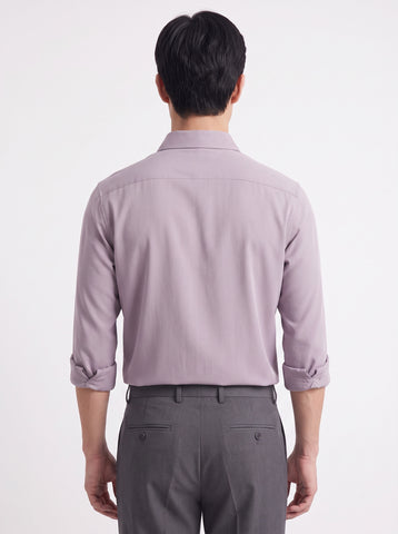 Solid Non-Iron Fluidic Dusty Lavendar Shirt